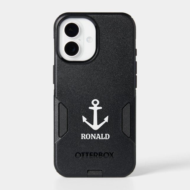 Custom sea anchor logo iPhone 17 Otterbox case  (Back)