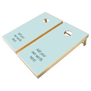 Custom Sea Glass Blue Cornhole Set