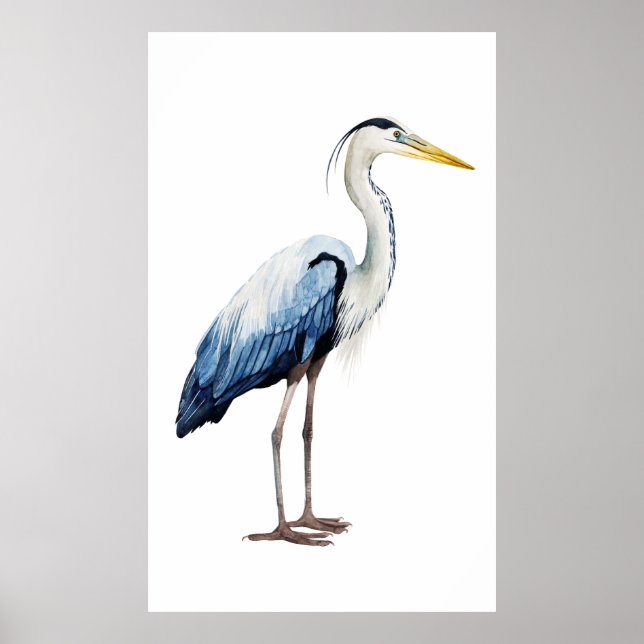 Custom Seabird Heron II Poster (Front)