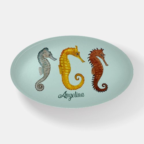 Custom Seahorses Paperweight