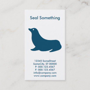 custom seal business card