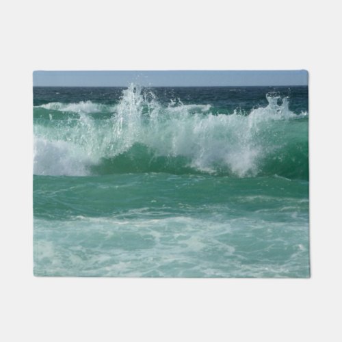 Custom Seascape Beach Seaside Sea Waves Modern Doormat