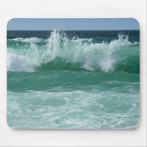 Custom Seascape Sea Waves Beach Seaside Template Mouse Pad