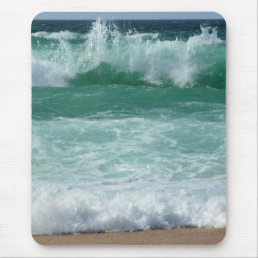 Custom Seascape Sea Waves Beach Seaside Trendy Mouse Pad