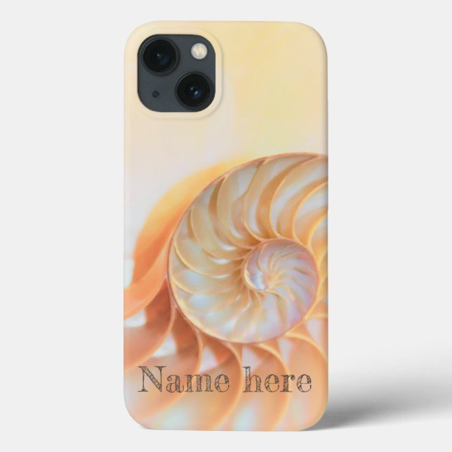 custom Seashell shell nautilus swirl  Case-Mate iPhone Case (Back)