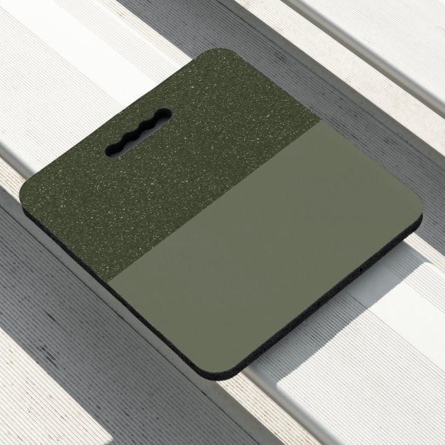 Custom Seat Pad – Sparkle Top, Matte Base (In Situ)
