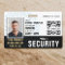 Custom Security Guard ID Photo Black Badge