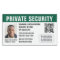 Custom Security Guard ID Photo Logo Green
