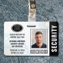Custom Security Officer ID Photo Black Badge