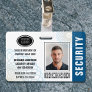 Custom Security Officer ID Photo Blue Badge