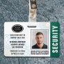 Custom Security Officer ID Photo Green Badge
