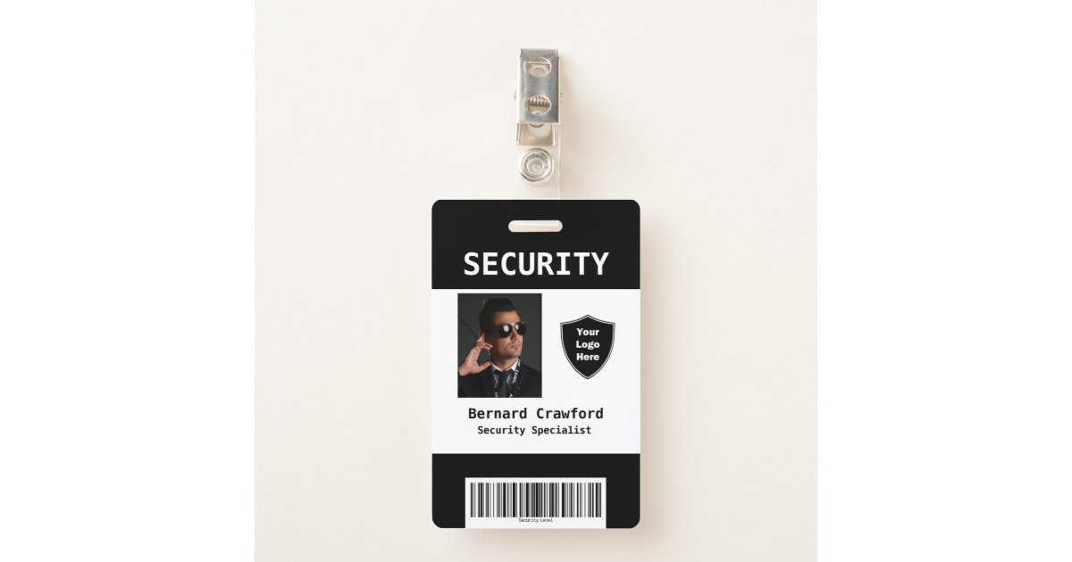 Security Enforcement Officer Retractable ID Badge Holder (Gold)