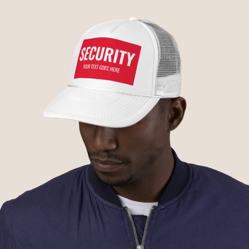 Custom Security Text Template Womens Mens Unisex Trucker Hat