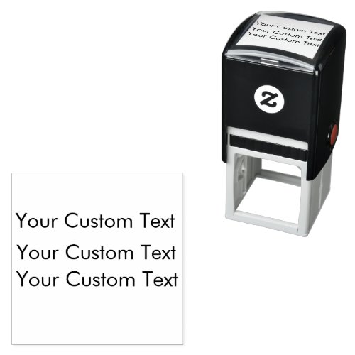 Custom Self Inking Rubber Stamp  _ Up to 3 Lines 