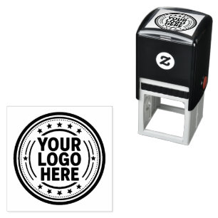 Custom Self-Inking Rubber Stamp with Your Logo