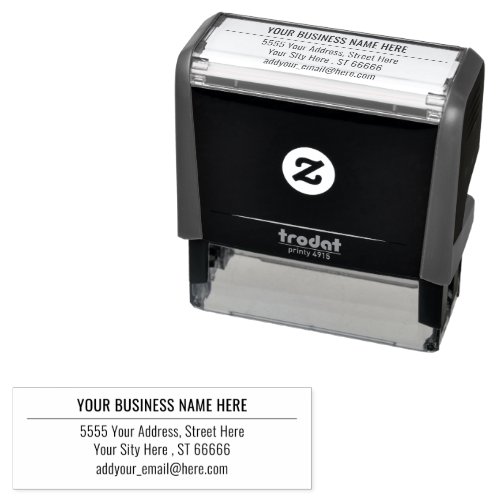 Custom Self_inking Stamp Address Your Name E_mail