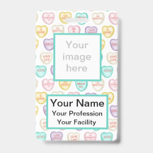 Custom Self Love Candy Hearts - White Badge
