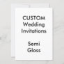 Custom SEMI GLOSS Wedding Invitations 5"x7"