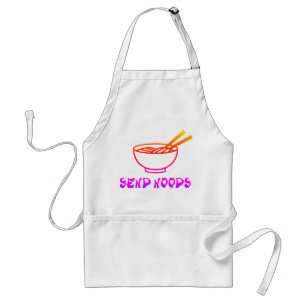 Custom Send Noods Cooking Chef Baking Pocket Apron