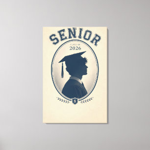 Custom Senior 2026 Graduation Keepsake Canvas Print