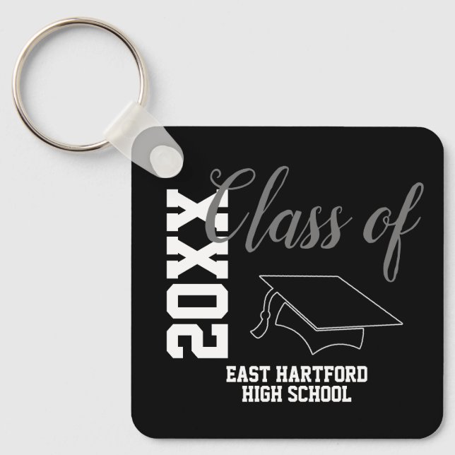 Custom Senior Class 2024 Favor Keychain (Front)
