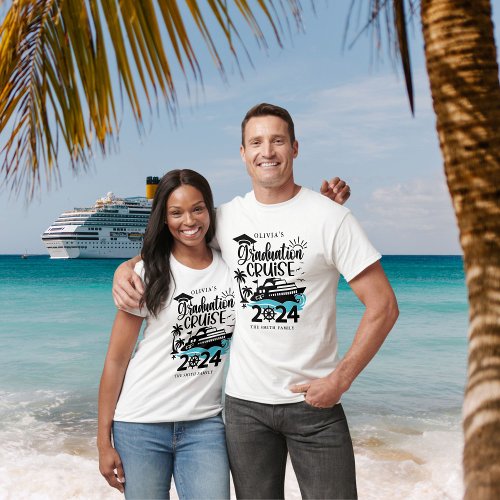 Custom Senior Graduation 2024  Cruise Ship Trip T_Shirt