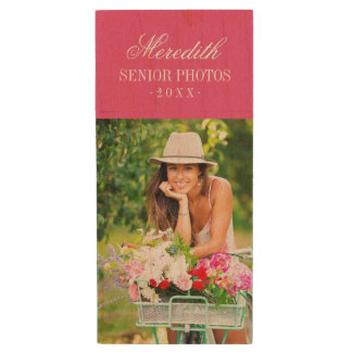 Custom Senior Photo Monogram USB Flash Drive