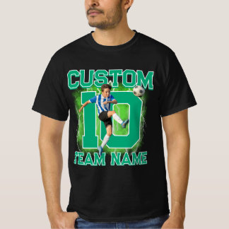 Custom senior soccer player, team name & number T-Shirt