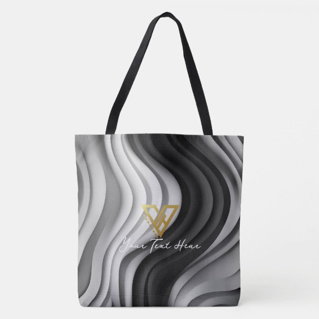 Custom : Serene Swirls Custom Tote (Front)