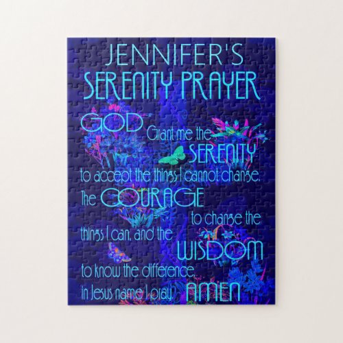 Custom Serenity Prayer Jigsaw Puzzle