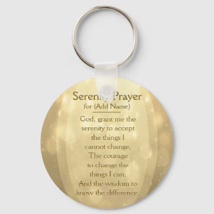 Custom Serenity Prayer Keychain