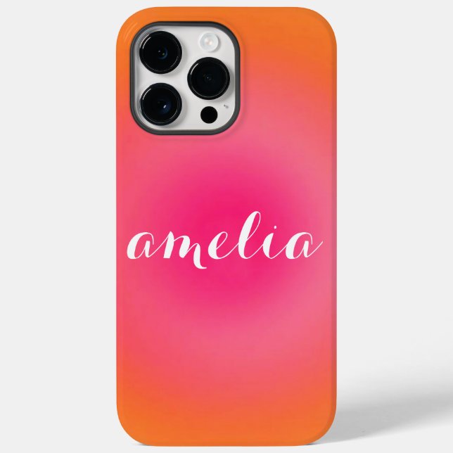 Custom Serif Name Phone Case – Bold Gradient  (Back)