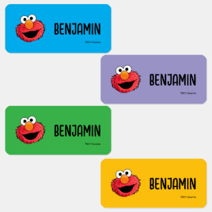 Custom Sesame Street's Elmo Sketch Clothing Labels