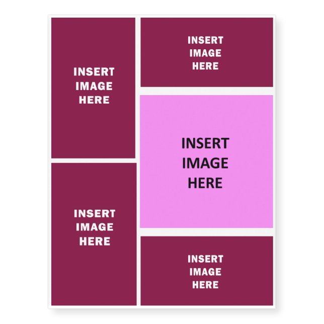 Custom Set of Temporary Tattoos Create Your Own (Front)