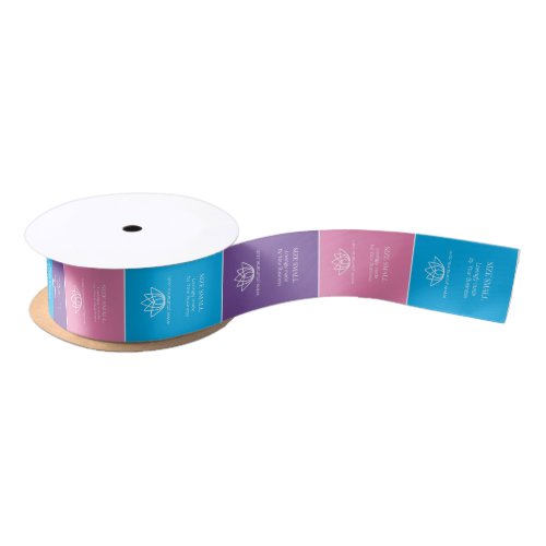 Custom sew in garment labels top multi colour satin ribbon