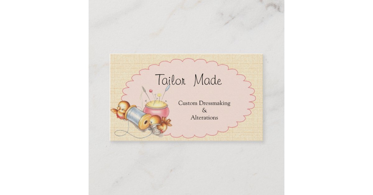 Custom Sewing Business Card