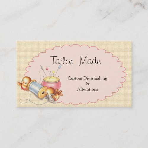 Custom Sewing Business Card