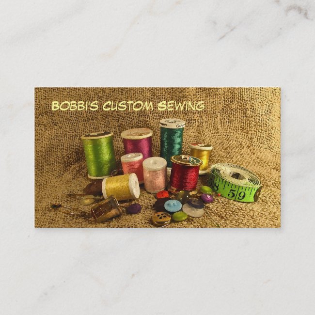 Custom Sewing Business Card