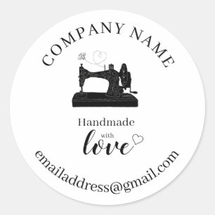 Custom Sewing Business Tags – Handmade with Love &