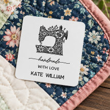 Custom Sewing Iron on label for handmade item