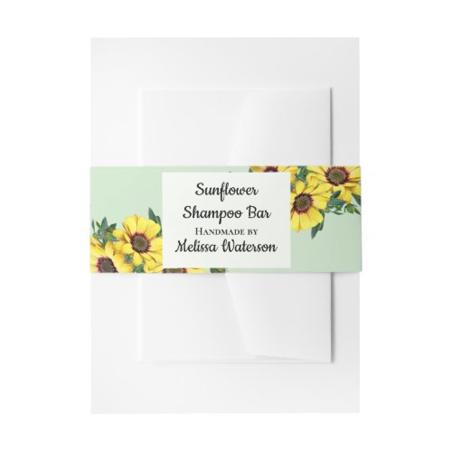 Custom Shampoo Bar Soap Band Wrap  Packaging