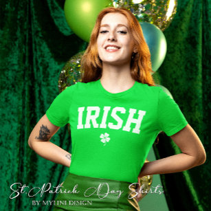 Custom Shamrock Irish Clover St Patricks Day T-Shirt