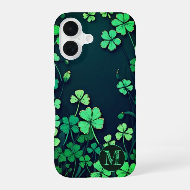 Custom Shamrock Meadow iPhone Case (Back)
