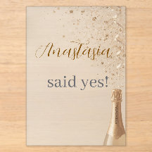 Custom She Said Yes Bridal Shower Invitation