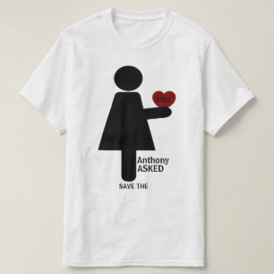 Custom she said yes he asked T-Shirt