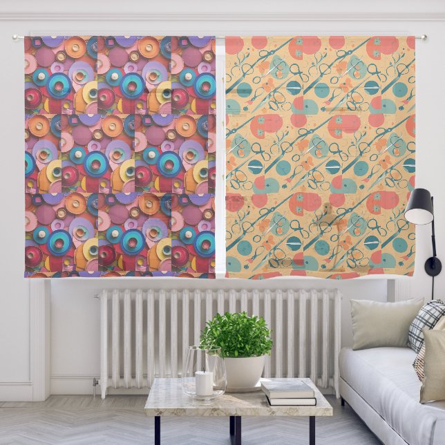 Custom Sheer Curtain Pair, 50" x 63" - Elegant & L (Living Room)