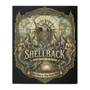Custom Shellback Imperium Neptuni Regis Metal Print