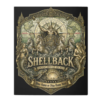 Custom Shellback Imperium Neptuni Regis Metal Print