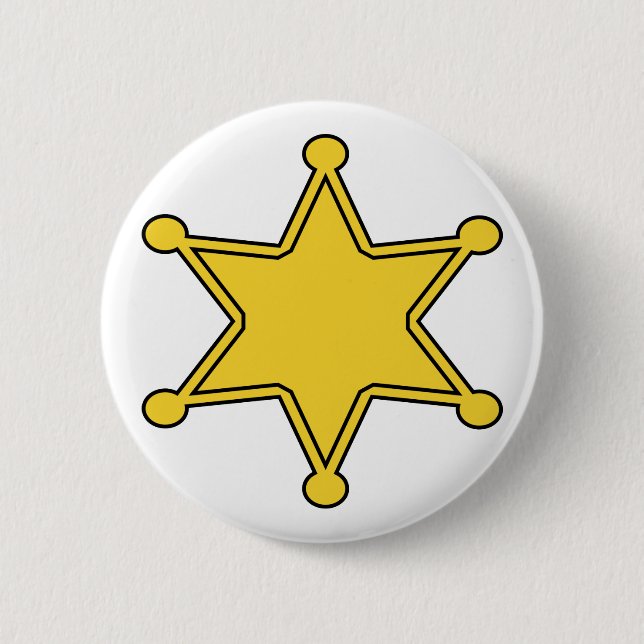 Custom Sheriff Badge - Design Your Own Button (Front)