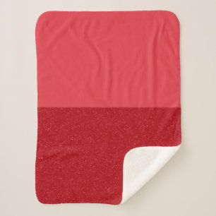 Custom Sherpa Blanket – Two-Tone Tomato Red